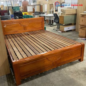 Giường Ngủ 1m6 Gỗ Tự Nhiên Cũ