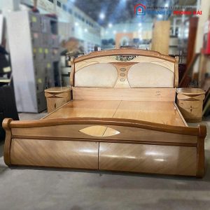 Giường Ngủ Gỗ 1m8 Độc Đáo Cũ