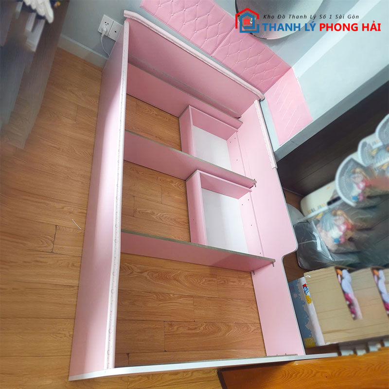 giuong-ngu-go-mdf-kem-2-hoc-1 Giường Ngủ Gỗ MDF Kèm 2 Hộc Màu Hồng Cũ