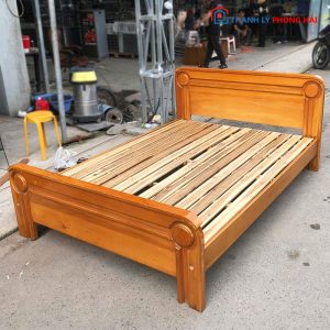 Giường Ngủ Gỗ Tự Nhiên 1m4 Cũ