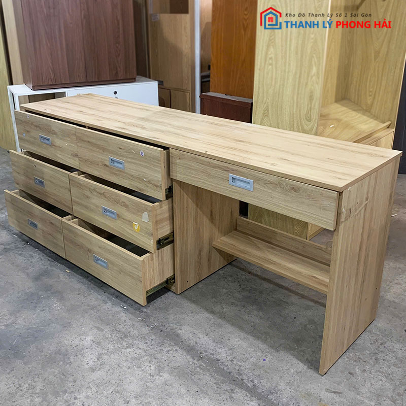 he-ban-lam-viec-kem-tu-ho-so-2 Hệ Bàn Làm Việc Kèm Tủ Hồ Sơ Nhiều Ngăn Cũ