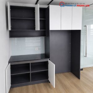 Hệ Tủ Bếp Gỗ MDF Thiết Kế Đơn Giản Cũ