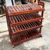 Kệ Dép Gỗ Tự Nhiên 4 Tầng Cũ