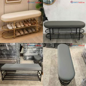 Kệ Giày Dép Kèm Đệm Ngồi 1m2 Mới 99%