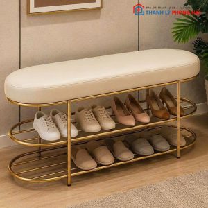 Kệ Giày Dép Kèm Đệm Ngồi 1m2 Mới 99%