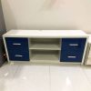 Kệ Tivi Phối Trắng Xanh Gỗ MDF Cũ