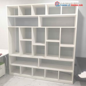 Kệ Trưng Bày Gỗ Công Nghiệp 2m4 Cũ