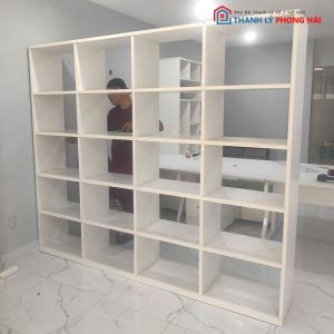 Kệ Trưng Bày Gỗ Công Nghiệp 2m4 Cũ