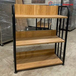 Kệ Trưng Bày Gỗ MDF Khung Sắt Mới 99% (Nhiều Size)