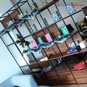 Kệ Trưng Bày Khung Sắt Mặt Gỗ MDF Cũ