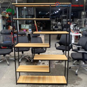 Kệ Trưng Bày Khung Sắt 1m2 Thiết Kế Lệch Cũ