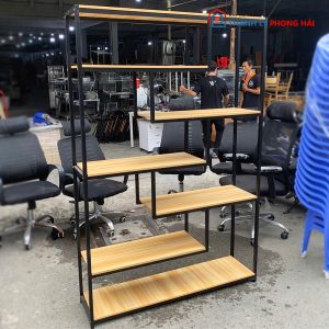 Kệ Trưng Bày Khung Sắt 1m2 Thiết Kế Lệch Cũ