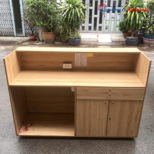 Quầy Lễ Tân 1m6 Gỗ Công Nghiệp Cũ