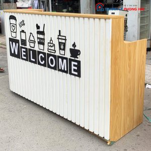 Quầy Lễ Tân Kiểu Bo Cong 2m Cũ