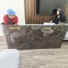 Quầy Lễ Tân Mặt Vân Đá Đen Cũ