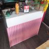 Quầy Lễ Tân Sọc Hồng Gỗ Công Nghiệp Cũ