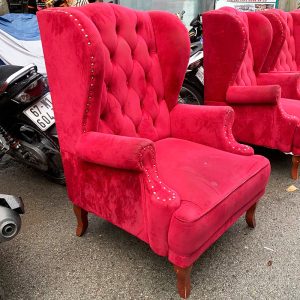 Sofa Nail Hoàng Gia Đính Nút Bọc Nhung Cũ