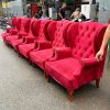 Sofa Nail Hoàng Gia Đính Nút Bọc Nhung Cũ
