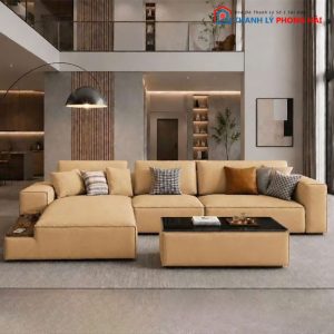 Sofa Samsung Góc L Bọc Da Mới 99% (Nhiều Màu)
