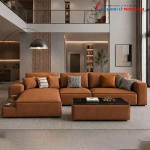 Sofa Samsung Góc L Bọc Da Mới 99% (Nhiều Màu)