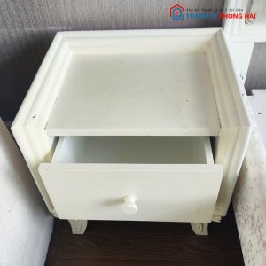 Tab Đầu Giường Màu Trắng 1 Hộc Kéo Cũ