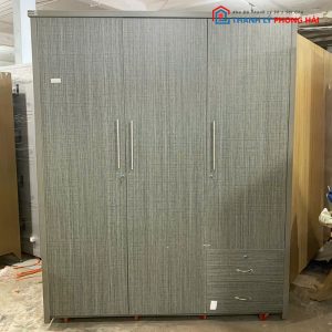 Tủ 3 Cánh 1m6 Gỗ MDF Lõi Xanh Mới 99%