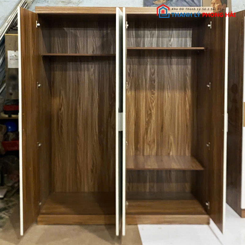 tu-ao-1m6-go-mdf-kieu-cai-cheo-2 Tủ Áo 1m6 Gỗ MDF Kiểu Cải Chéo Mới 99%