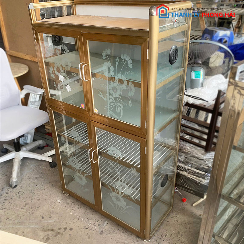 tu-chen-khung-nhom-4-canh-cu-1 Tủ Chén Khung Nhôm 4 Cánh Cũ