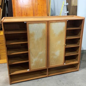 Tủ Dép Tre 1m17 Cánh Đan Mây Cũ