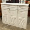 Tủ Giày Dép Gỗ 1m1 Màu Trắng Cũ