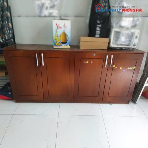 Tủ Hồ Sơ 4 Cánh Bằng Gỗ Dáng Thấp Cũ