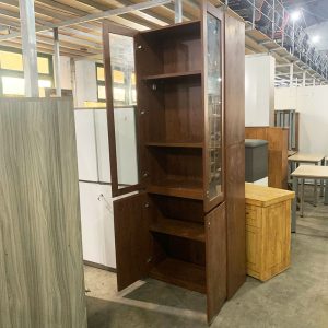 Tủ Hồ Sơ 4 Cánh Gỗ MDF Cửa Kính Cũ