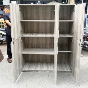 Tủ Hồ Sơ 6 Cánh Gỗ MDF 1m2 Cũ (Nhiều Màu)