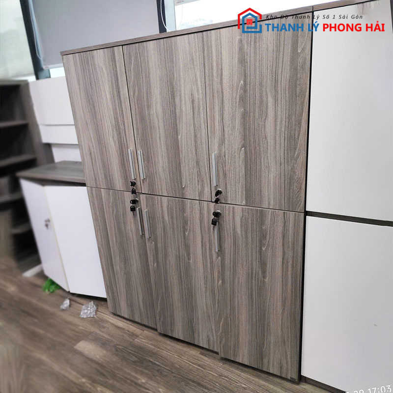 tu-ho-so-6-canh-go-mdf-1m2-cu-4 Tủ Hồ Sơ 6 Cánh Gỗ MDF 1m2 Cũ (Nhiều Màu)