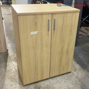 Tủ Hồ Sơ 60cm Cánh Gỗ Cũ