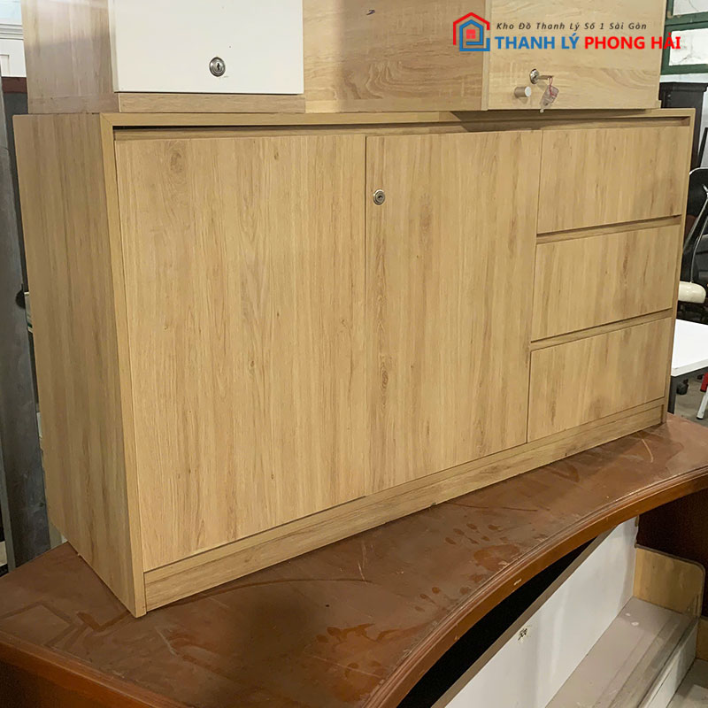 tu-ho-so-go-mdf-1m4-cu-2 Tủ Hồ Sơ Gỗ MDF 1m4 Cũ