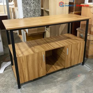 Tủ Kệ Tivi Khung Sắt Mặt Gỗ CN Cũ