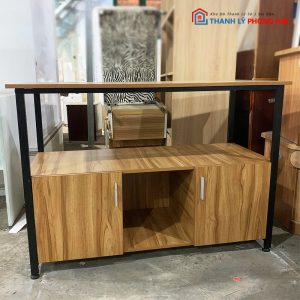 Tủ Kệ Tivi Khung Sắt Mặt Gỗ CN Cũ