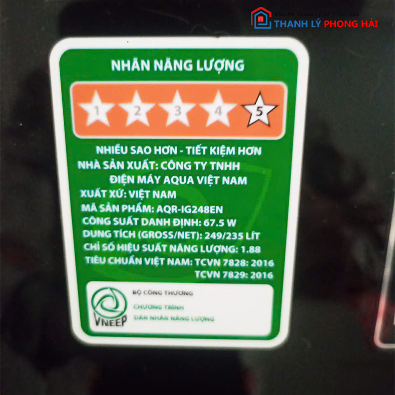 tu-lanh-aqua-twin-inverter-235-lit-cu-2 Tủ Lạnh Aqua Twin Inverter 235 Lít AQR-IG248EN Cũ