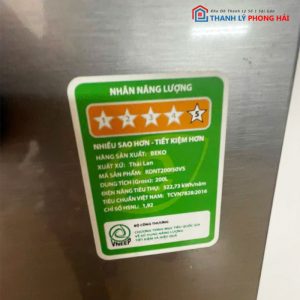 Tủ Lạnh Beko 2 Cánh Dung Tích 200 Lít Cũ