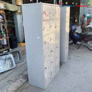 Tủ Locker 18 Ngăn Bằng Sắt 91cm Cũ