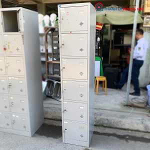 Tủ Locker 6 Ngăn 40cm Bằng Sắt Cũ