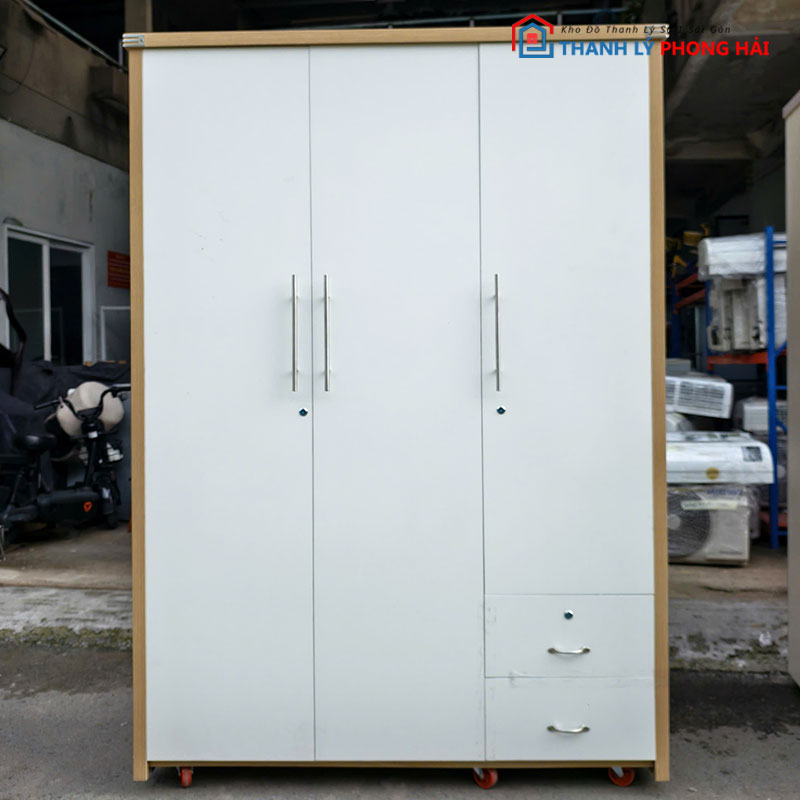 tu-quan-ao-1m4-go-mdf-loi-xanh-2 Tủ Quần Áo 1m4 Gỗ MDF Lõi Xanh Mới 99%