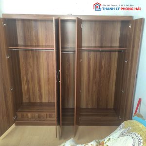 Tủ Quần Áo 5 Cánh Gỗ MDF 2m2 Cũ