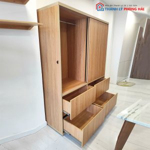 Tủ Quần Áo Cửa Lùa 1m55 Kèm 4 Hộc Cũ