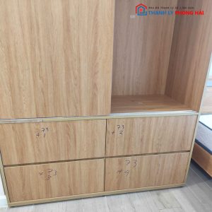Tủ Quần Áo Cửa Lùa 1m55 Kèm 4 Hộc Cũ
