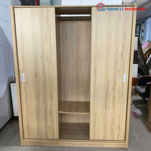 Tủ Quần Áo Cửa Lùa Gỗ MDF 1m6 Cũ