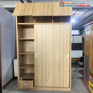 Tủ Quần Áo Cửa Lùa Gỗ MDF 1m6 Cũ
