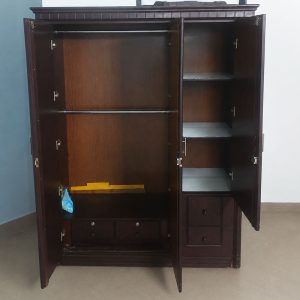Tủ Quần Áo Gỗ 1m4 Có Kính Cũ