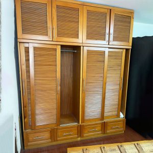 Tủ Quần Áo Gỗ Xoan Đào Cửa Lùa Kịch Trần Cũ